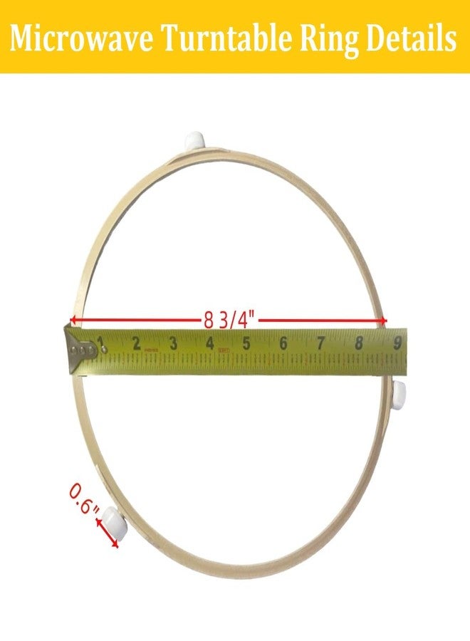 Piumeif DE72-60196/De61-01603 Microwave Turntable Guide Roller Ring fits for GE Samsung DE92-90189V, DE92-90189S, MS14K6000AS, Me21h706mqs, MS11K3000AS, JVM1860SF001, JVM1851DM4BB, JVM1850, JVM1871 - Image 2